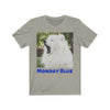 Image of Samoyed Monday Blue Unisex Jersey Short Sleeve Tee