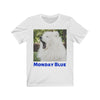 Image of Samoyed Monday Blue Unisex Jersey Short Sleeve Tee