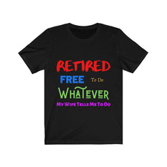 Retired Novelty Unisex Jersey Short Sleeve Tee